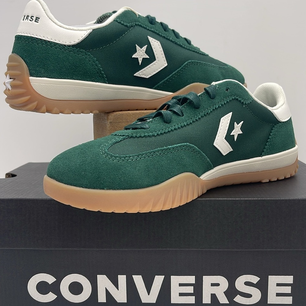 Converse Men’s RUN STAR TRAINER OX GREEN ENVY/EGRET/WHITE A13359C Sneakers - Picture 10 of 16